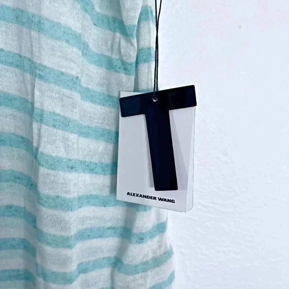 NWT Alexander Wang Blue White Striped Tank Top Nautical Summer Beach Size S - Picture 7 of 7